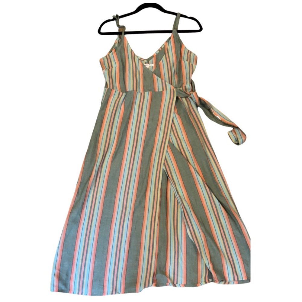 O’Neil multi color wrap dress NWOT perfect condition